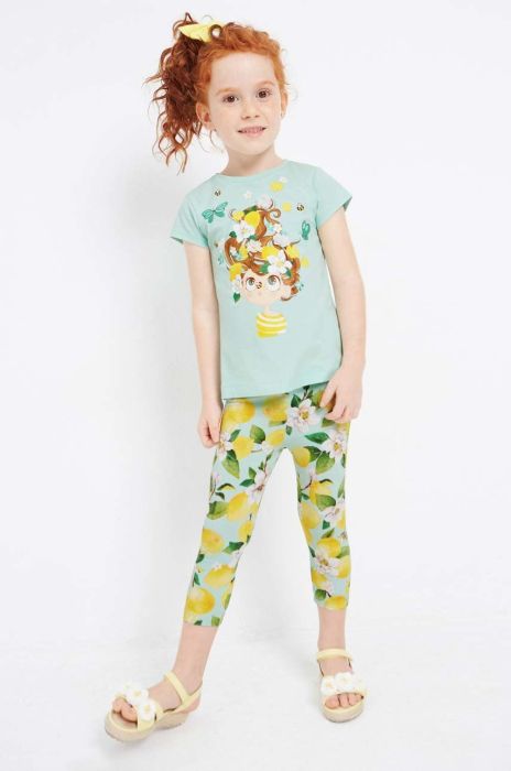 Дитячий бавовняний комплект Mayoral колір бірюзовий (2954087) Дитячий бавовняний комплект Mayoral колір бірюзовий (2954087)