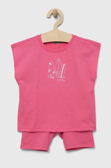 Дитячий комплект United Colors of Benetton колір рожевий (3279032) Дитячий комплект United Colors of Benetton колір рожевий (3279032)