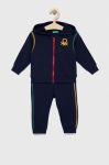 Дитячий бавовняний спортивний костюм United Colors of Benetton колір синій (3051879) Дитячий бавовняний спортивний костюм United Colors of Benetton колір синій (3051879)
