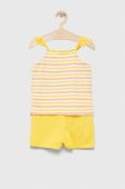 Дитячий бавовняний комплект United Colors of Benetton колір жовтий (3282484)