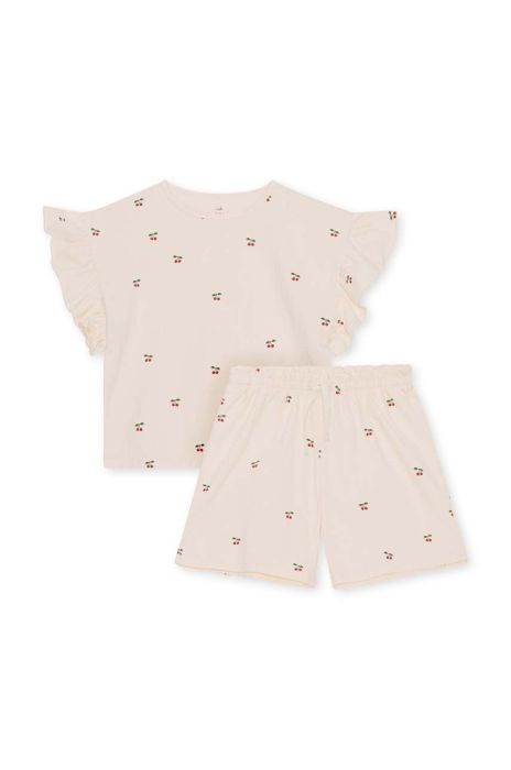 Дитячий бавовняний комплект Konges Sl?jd колір бежевий (3175677) Дитячий бавовняний комплект Konges Sl?jd колір бежевий (3175677)