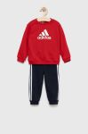 Дитячий спортивний костюм adidas I BOS колір червоний Дитячий спортивний костюм adidas I BOS колір червоний