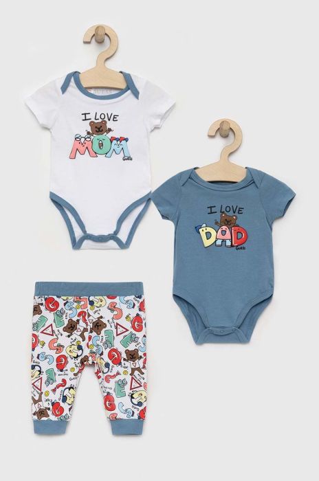 Комплект для немовлят Guess колір блакитний (2870496) Комплект для немовлят Guess колір блакитний (2870496)