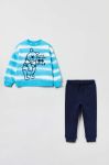 Дитячий бавовняний костюм OVS колір блакитний (3044052) Дитячий бавовняний костюм OVS колір блакитний (3044052)