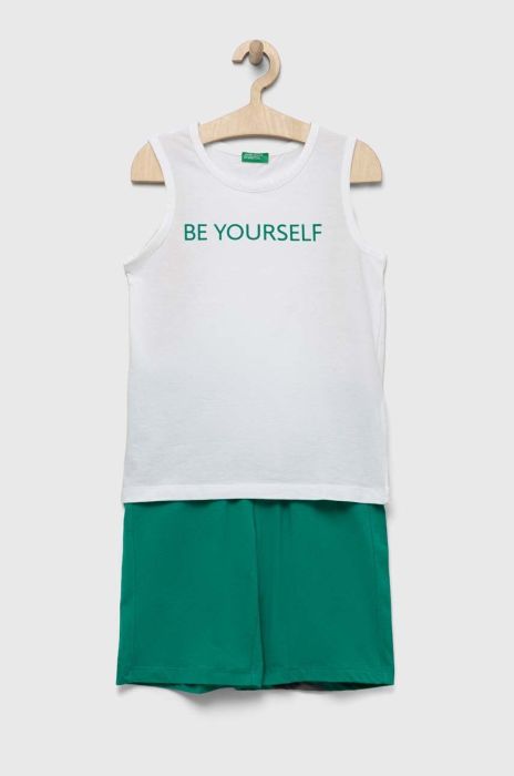 Дитячий комплект United Colors of Benetton колір білий (3291502) Дитячий комплект United Colors of Benetton колір білий (3291502)