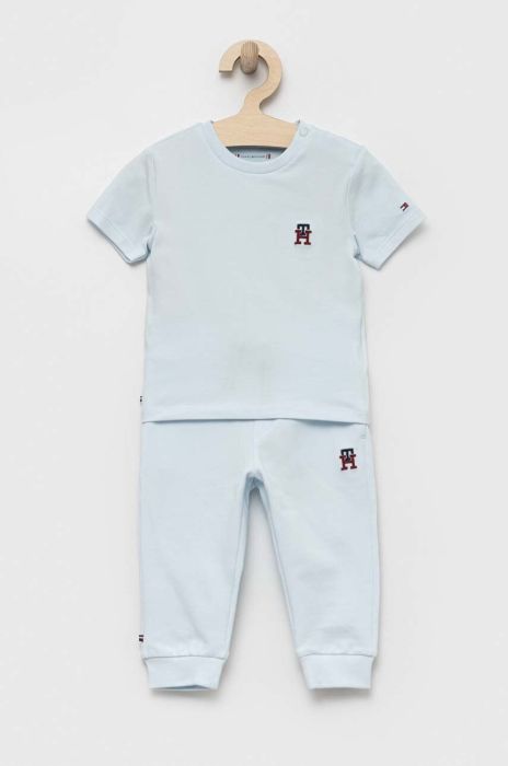 Комплект для немовлят Tommy Hilfiger колір блакитний (3216534) Комплект для немовлят Tommy Hilfiger колір блакитний (3216534)