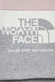 Дитячий бавовняний комплект The North Face колір сірий Дитячий бавовняний комплект The North Face колір сірий
