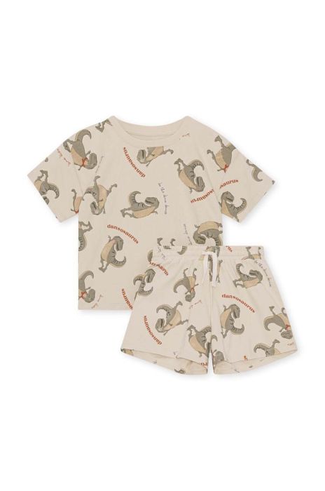 Дитячий бавовняний комплект Konges Sl?jd колір бежевий (3175689) Дитячий бавовняний комплект Konges Sl?jd колір бежевий (3175689)