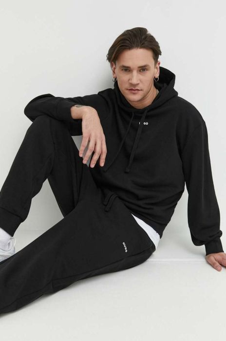 Бавовняний спортивний костюм HUGO колір чорний (3131569) Бавовняний спортивний костюм HUGO колір чорний (3131569)