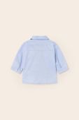Бавовняна сорочка для немовля Mayoral Newborn колір блакитний (2954307)