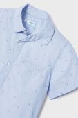Дитяча бавовняна сорочка Mayoral колір блакитний (2947165) Дитяча бавовняна сорочка Mayoral колір блакитний (2947165)