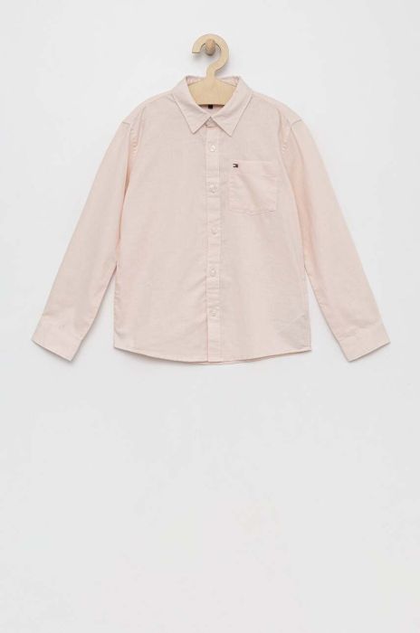 Дитяча сорочка Tommy Hilfiger колір рожевий
