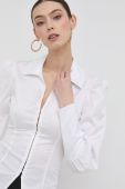 Сорочка Guess жіноча колір білий slim класичний комір (2939855)