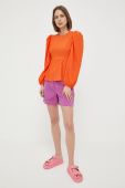 Блузка Notes du Nord жіноча колір помаранчевий однотонна