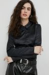 Блузка Samsoe Samsoe жіноча колір чорний