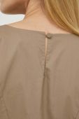 Бавовняна блузка By Malene Birger Maias жіноча колір бежевий однотонна