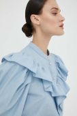 Бавовняна сорочка 2NDDAY жіноча regular колір блакитний