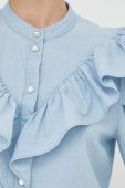 Бавовняна сорочка 2NDDAY жіноча regular колір блакитний