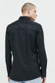 Бавовняна сорочка HUGO чоловіча колір чорний slim класичний комір (2896454) Бавовняна сорочка HUGO чоловіча колір чорний slim класичний комір (2896454)
