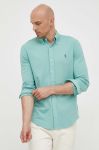 Бавовняна сорочка Polo Ralph Lauren чоловіча колір зелений regular комір button-down (3256668) Бавовняна сорочка Polo Ralph Lauren чоловіча колір зелений regular комір button-down (3256668)