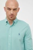 Бавовняна сорочка Polo Ralph Lauren чоловіча колір зелений regular комір button-down (3256668) Бавовняна сорочка Polo Ralph Lauren чоловіча колір зелений regular комір button-down (3256668)