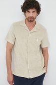 Сорочка Polo Ralph Lauren чоловіча колір бежевий regular класичний комір