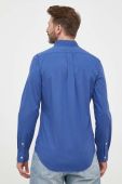 Бавовняна сорочка Polo Ralph Lauren чоловіча slim комір button-down колір блакитний (3261104) Бавовняна сорочка Polo Ralph Lauren чоловіча slim комір button-down колір блакитний (3261104)