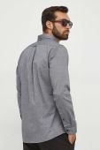 Бавовняна сорочка BOSS BOSS ORANGE чоловіча колір сірий regular з італійським коміром