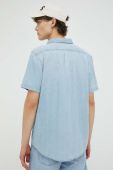 Бавовняна сорочка Lee чоловіча regular комір button-down колір блакитний (3261122)