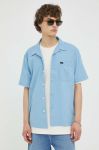 Бавовняна сорочка Lee чоловіча relaxed колір блакитний Бавовняна сорочка Lee чоловіча relaxed колір блакитний