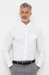 Сорочка Michael Kors чоловіча колір білий slim комір button-down