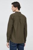 Бавовняна сорочка Lyle & Scott чоловіча колір зелений regular комір button-down (3112557)