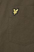 Бавовняна сорочка Lyle & Scott чоловіча колір зелений regular комір button-down (3112557)
