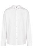 Бавовняна сорочка AllSaints чоловіча колір білий regular класичний комір