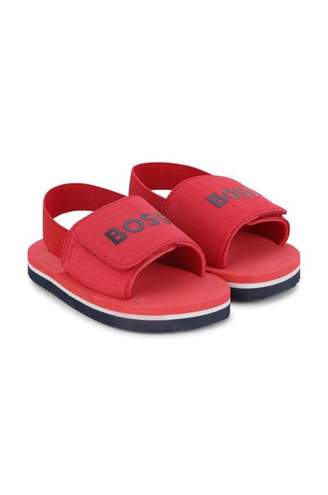 Дитячі шльопанці BOSS колір червоний (3069886) Дитячі шльопанці BOSS колір червоний (3069886)
