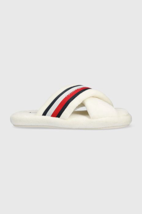Тапочки Tommy Hilfiger Comfy Home Slippers With Straps колір бежевий (2810935)