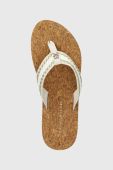 В'єтнамки Tommy Hilfiger TH CORK SANDAL жіночі колір білий на плоскому ходу FW0FW07145