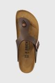 В'єтнамки Birkenstock RAMSES жіночі колір коричневий на плоскому ходу 44703 44703-darkbrown