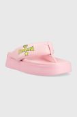 В'єтнамки Chiara Ferragni CF3149_012 жіночі колір рожевий на платформі CF PLATFORM FLIP FLOP