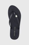 В'єтнамки Tommy Hilfiger TH MONOGRAM FLAT SANDAL жіночі колір бежевий на платформі FW0FW06964 В'єтнамки Tommy Hilfiger TH MONOGRAM FLAT SANDAL жіночі колір бежевий на платформі FW0FW06964