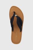 В'єтнамки Tommy Hilfiger TH ELEVATED BEACH SANDAL жіночі колір синій на плоскому ходу FW0FW06985 В'єтнамки Tommy Hilfiger TH ELEVATED BEACH SANDAL жіночі колір синій на плоскому ходу FW0FW06985