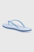 В'єтнамки Tommy Hilfiger TOMMY ESSENTIAL BEACH SANDAL жіночі на плоскому ходу FW0FW07141 колір блакитний