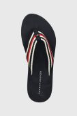 В'єтнамки Tommy Hilfiger TOMMY ESSENTIAL COMFORT SANDAL жіночі колір синій на плоскому ходу FW0FW07147