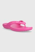 В'єтнамки Crocs Classic Flip жіночі колір рожевий на плоскому ходу 207713 207713.6UB-6UB В'єтнамки Crocs Classic Flip жіночі колір рожевий на плоскому ходу 207713 207713.6UB-6UB