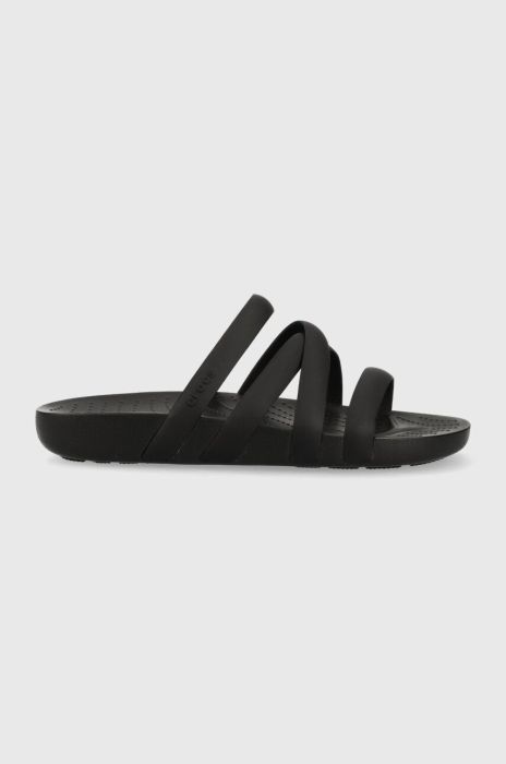 Шльопанці Crocs Splash Strappy Sandal жіночі колір чорний 208217 Шльопанці Crocs Splash Strappy Sandal жіночі колір чорний 208217