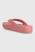 В'єтнамки Crocs Baya Platform Flip жіночі колір рожевий на платформі 208395 В'єтнамки Crocs Baya Platform Flip жіночі колір рожевий на платформі 208395