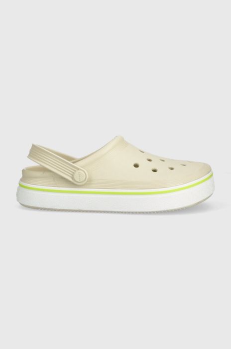 Шльопанці Crocs Crocband Clean Clog жіночі колір бежевий 208371