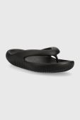 В'єтнамки Crocs Mellow Slide жіночі колір чорний на плоскому ходу 208437 В'єтнамки Crocs Mellow Slide жіночі колір чорний на плоскому ходу 208437