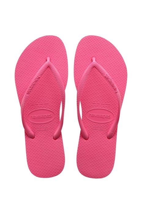 В'єтнамки Havaianas SLIM жіночі колір рожевий на плоскому ходу 4000030.1766 В'єтнамки Havaianas SLIM жіночі колір рожевий на плоскому ходу 4000030.1766