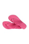 В'єтнамки Havaianas SLIM жіночі колір рожевий на плоскому ходу 4000030.1766 В'єтнамки Havaianas SLIM жіночі колір рожевий на плоскому ходу 4000030.1766